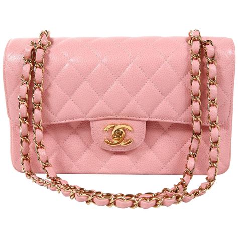 chanel pink caviar classic flap